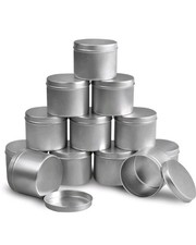 8oz Metal Tins with Lids