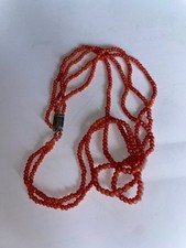 Antique orange coral necklace