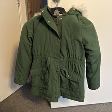 M&S Girls Green Thick Coat