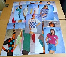 MULTI-LIST OF ORIGINAL STYLE/STYLE CRAFT MENS/WOOMEN/KIDS KNITTING PATTERNS (A)