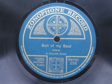 A CHURCH CHOIR 78 RPM SUN OF