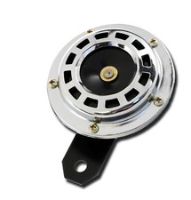 Chrome plated 12v metal klaxon - plated,