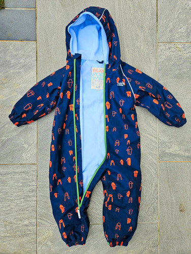 Muddy puddles hooded fleece - puddles,