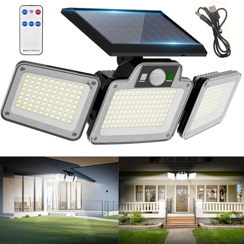 Head solar wall light led - 3-head,