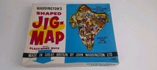 ⭐️ Vintage 1960's WADDINGTONS Shaped JIG-MAP Jigsaw Puzzle INDIA 564 ⭐️