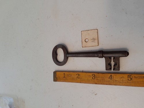 Large old mortice key - old,