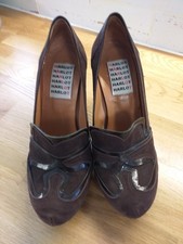 Harlot Womens Court Shoes.Dark Brown leather.Steampunk UK 4 EU 37