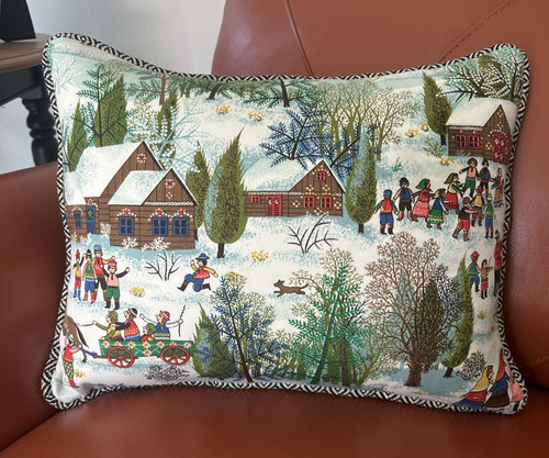 Grandma moses style fabric 17 - grandma,