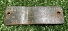 Vintage Curtis Cultivator & Co Rook St Manchester small plate Mancave lawnmower