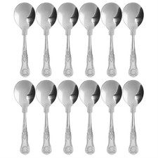 Kings Pattern Soup Spoons