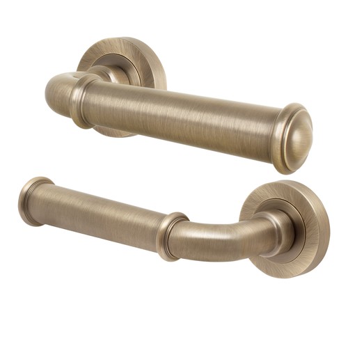 Brass internal door handle - brass,