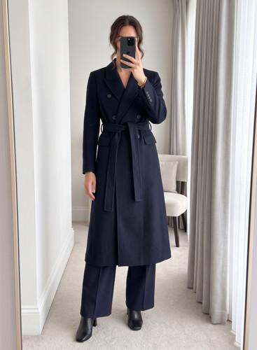 Reiss brogan navy wool blend - reiss,
