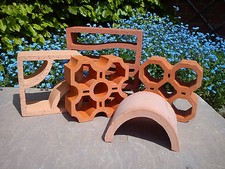 Terracotta Screen Wall Blocks Walling Bricks - Choice of shapes - not concrete 