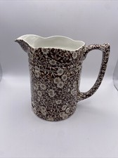 Royal Crownford Brown Calico Large 2 Pints Jug 17cm
