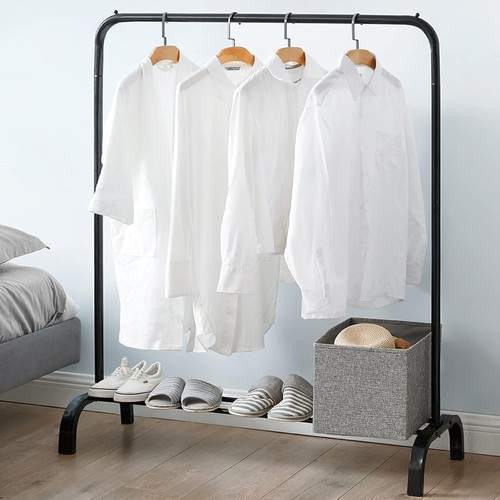 Space saving clothes rack with - space-saving,