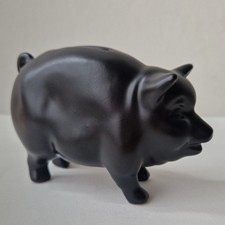 Sylvac Cute Black Pig Money
