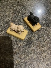 Vintage Pair Of Arista Of Scotland Hawick Poodles