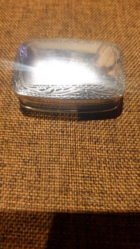 Sterling silver pill - -, snuff
