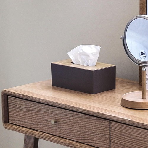 Tissue box cover bamboo - tissue,