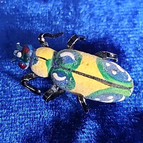 Beetle insect brooch - beetle, pin