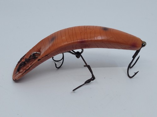 Vintage large flatfish wood - large,