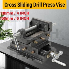 4“ 6” Cross Machine Vise Heavy Clamp Drill Press Vice Meta Milling Slide Machine