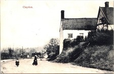 Claydon Village Scene Road