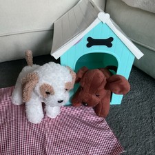 Our Generation Kennel And 2 Dogs