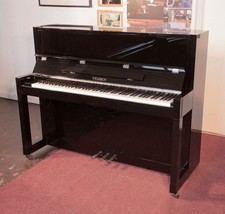Reconditioned, Feurich Model 115 Upright Piano in Black Gloss | BESBRODE PIANOS