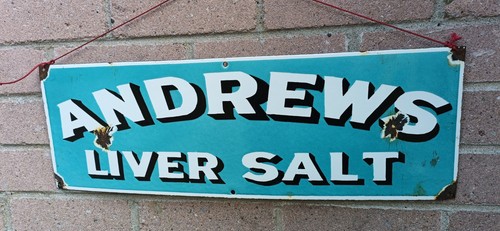 Andrews liver salt enamel - liver, sign