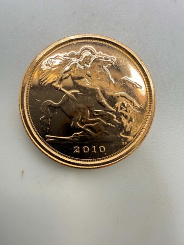 Gold quarter sovereign - gold,