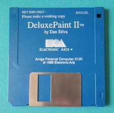 DELUXE PAINT II 2 AMIGA. DISC ONLY. ELECTRONIC ART EA. A500 A600 A1200. (C)