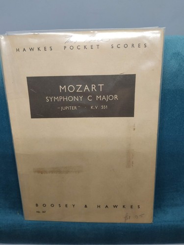 Vintage mozart pocket score - mozart,