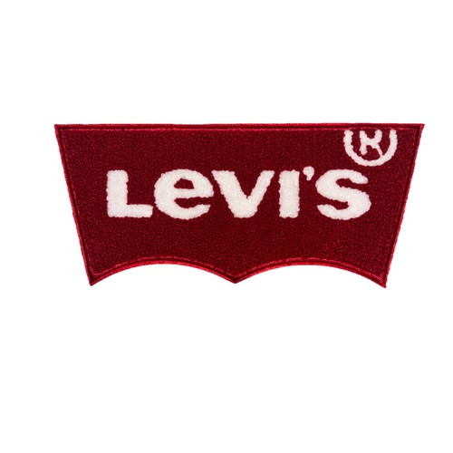 Levi chenille logo iron on - chenille,