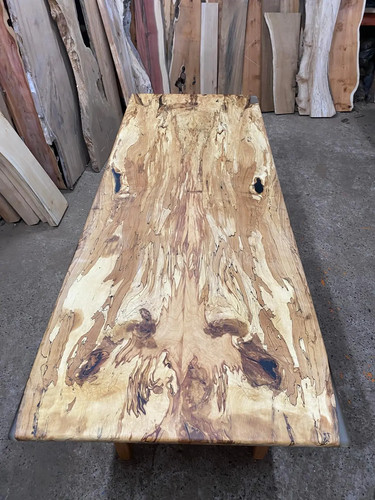 Spalted beech dining table - beech,