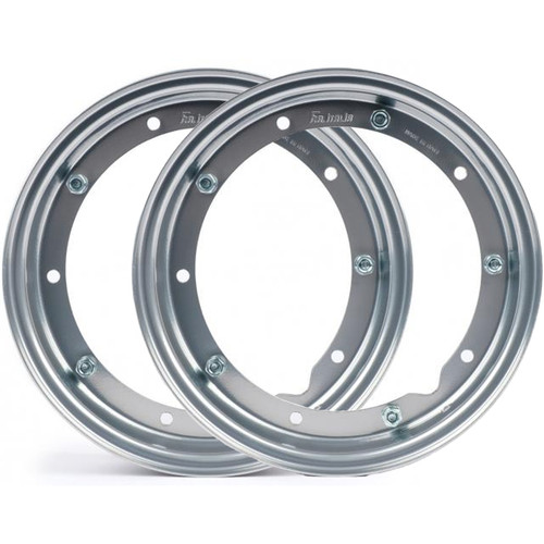 Pair chrome circles - pair, of