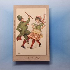 Florence Hardy Postcard C1910 The Irish Jig Dance Artist Signed C W Faulkner