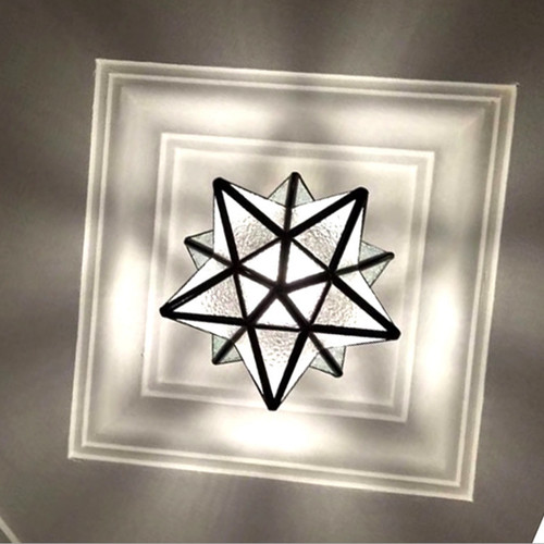 20cm antique clear star - 20cm,