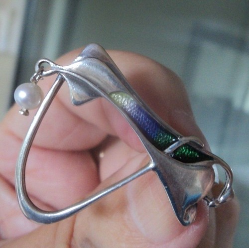 Scottish stg silver enamel - &,