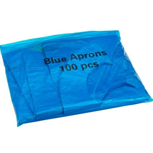 Blue disposable aprons - blue,