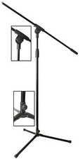 NEW BLACK METAL BOOM MIC STAND