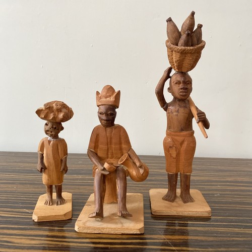 Vintage hand carved nigerian - 3,