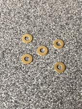 5 Solid Brass Washers Suitable