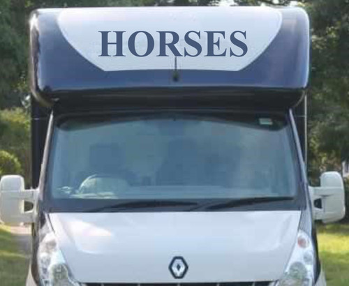 Horses horsebox sticker - x,