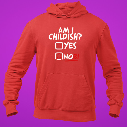 Childish funny hoodie - am,