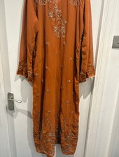 Burnt Orange Abaya Dress Size