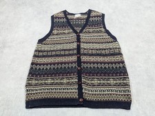 Vtg GAM Vest Mens S 100% Wool