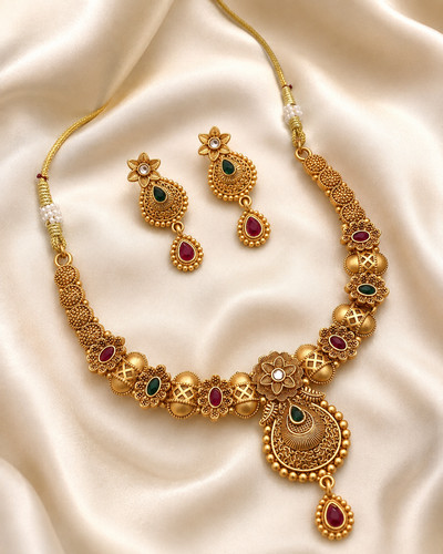 Indian ethnic jewelry necklace - indian,