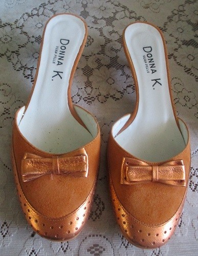 Italian donna orange leather - italian,