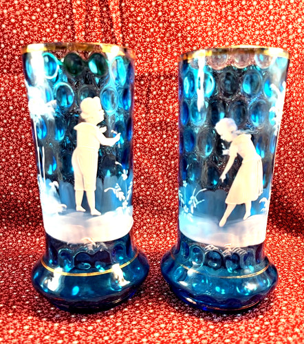 Pair antique 1890s mary - 1890s,